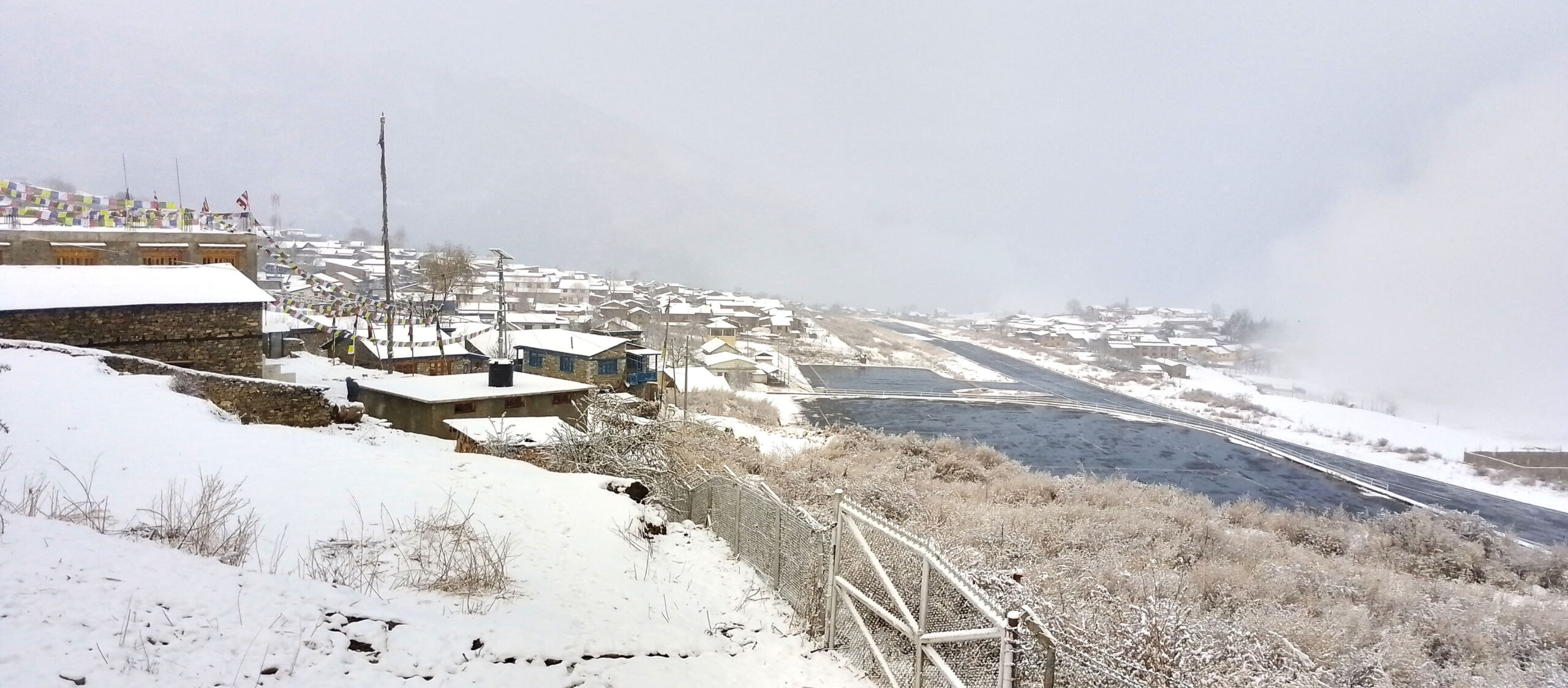 Snowfall in Humla affects normal life