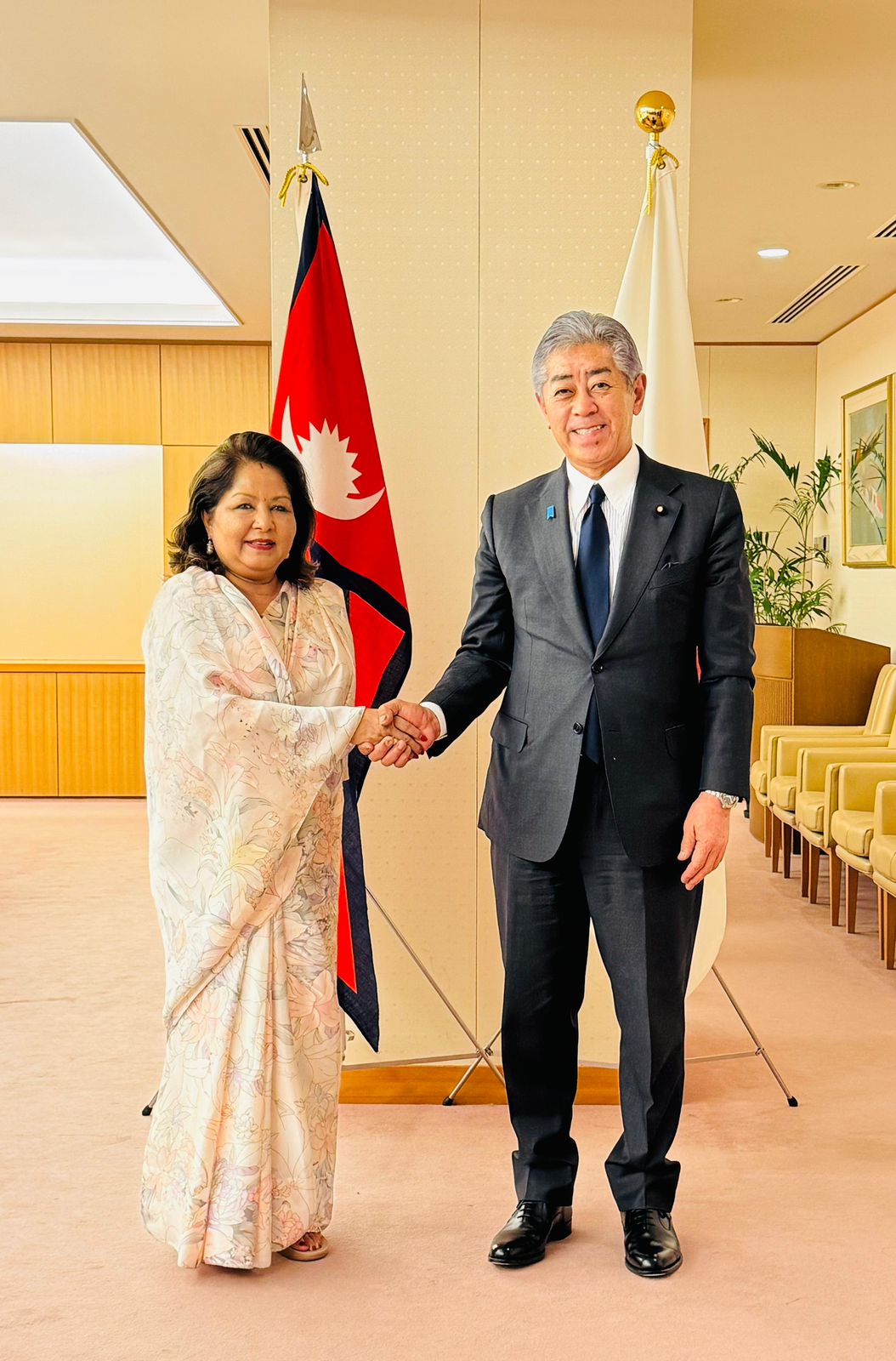 Minister Dr Rana meets with Japanese Foreign Minister