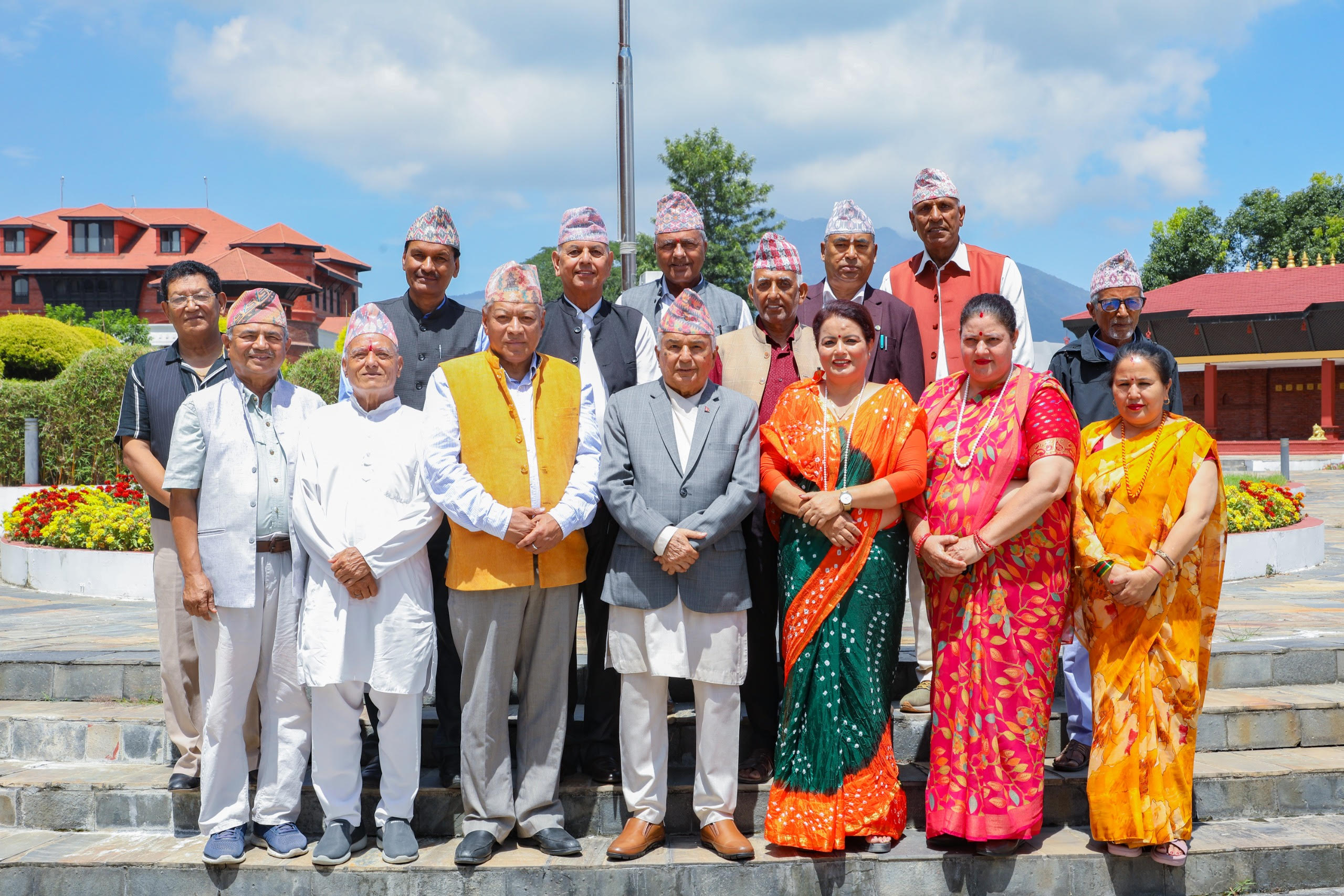 Senior citizens’ representatives call on President Paudel