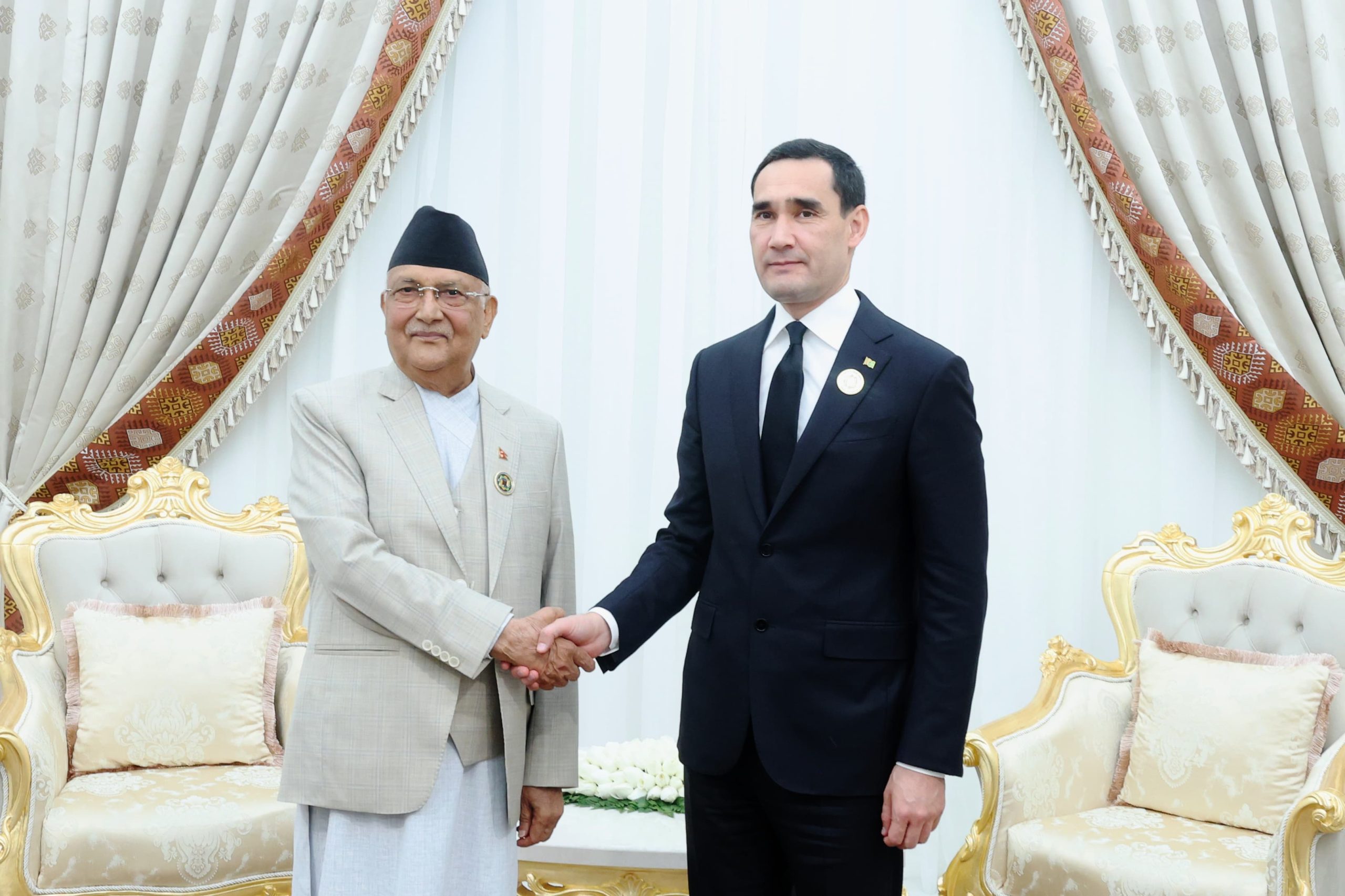Prime Minister Oli invites President of Turkmenistan to visit Nepal