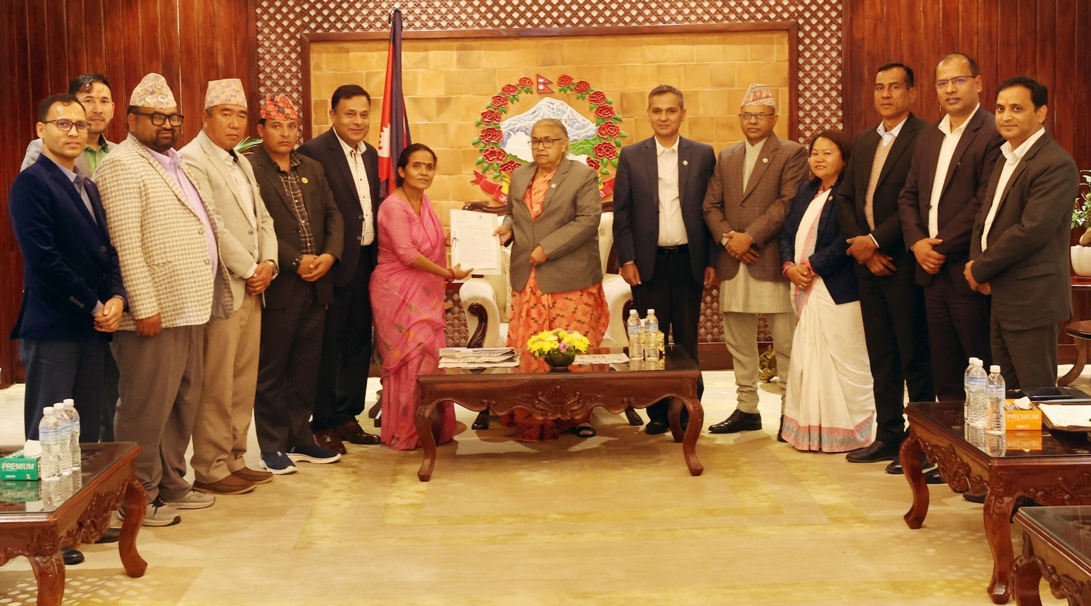 MuAN and NARMIN representatives call on Prime Minister Karki