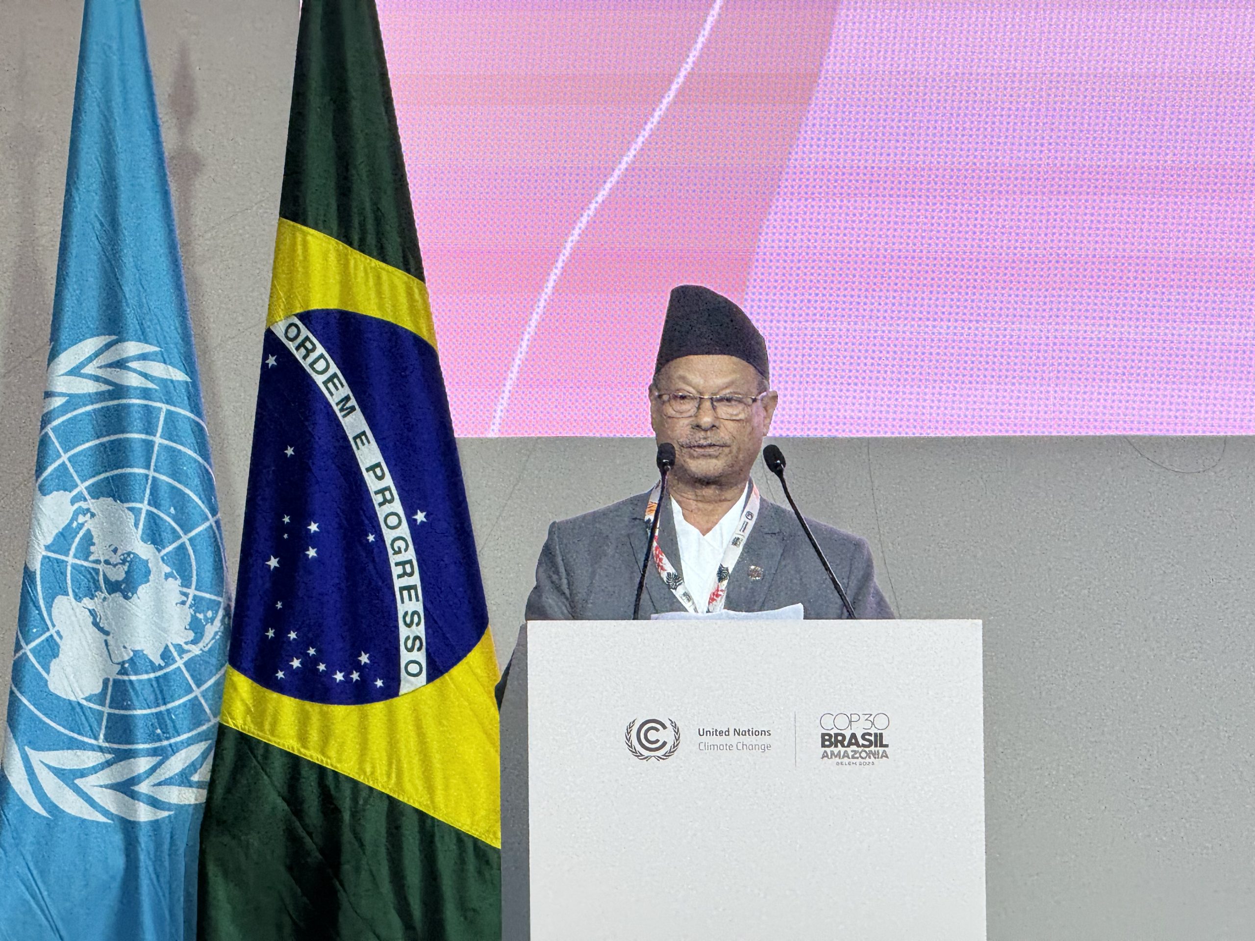 Minister Pariyar represents Nepal in COP30, efforts on to establish Himalayan agenda