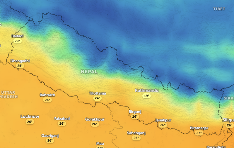 Weather to remain mainly fair today