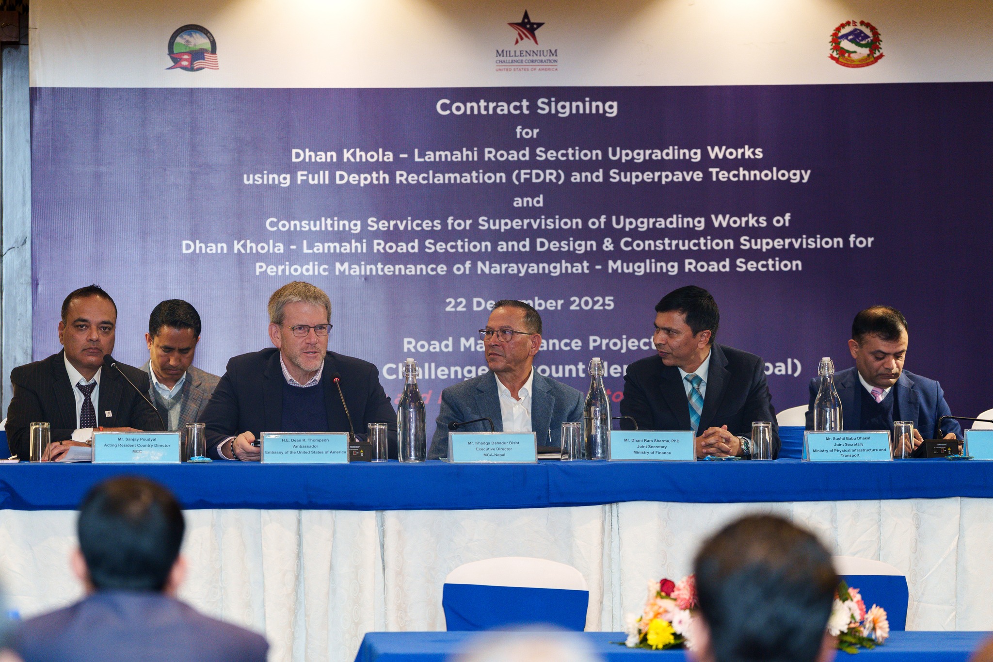 MCA-Nepal signs two contracts for roadway construction