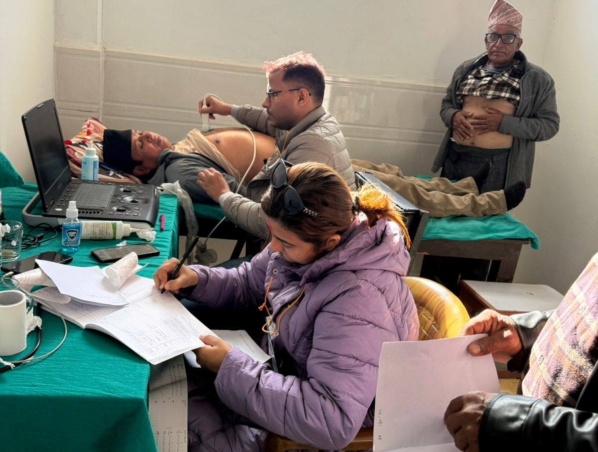 Mass cardiac screening: Free tests for over four hundred participants in Parbat